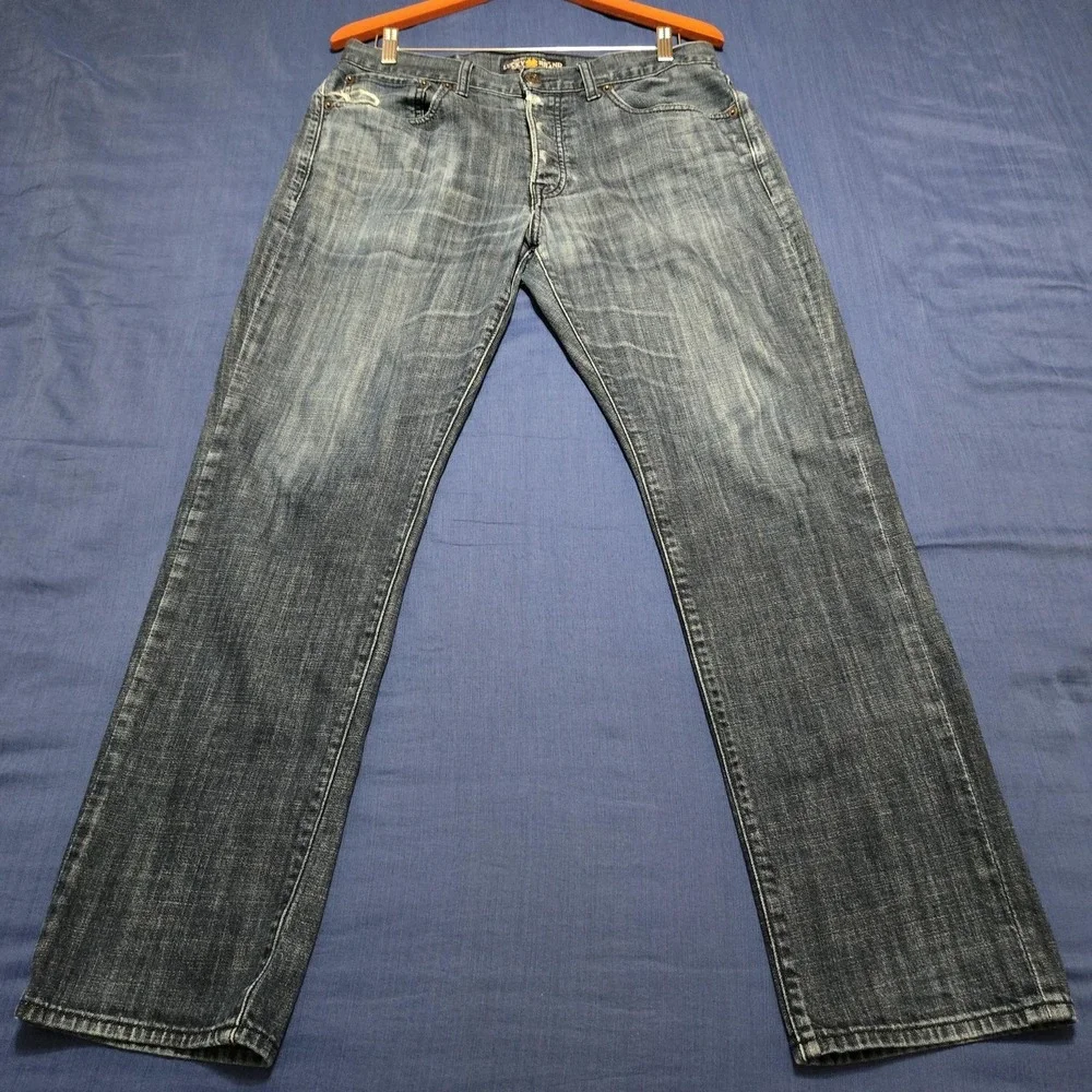 Lucky Brand Jeans Mens 32x30 Blue 121 Heritage Slim Straight Denim Medium Wash